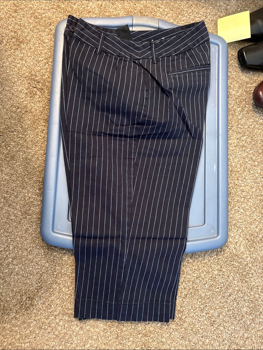 St. John's Bay Navy Pinstripe Cropped Jeans